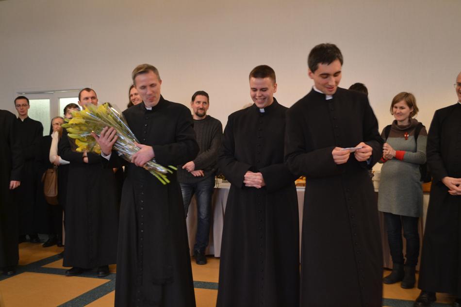 Naujai paskirtų kandidatų į diakonato ir kunigystės šventimus sveikinimo žodis