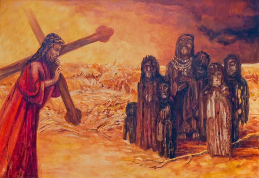 VIII stotis – Jėzus sutinka Jeruzalės moteris 