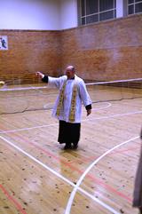 Seminarijos Dvasios tėvas laiminga sporto salę