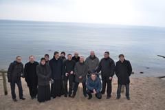 Seminaristai prie Baltijos jūros